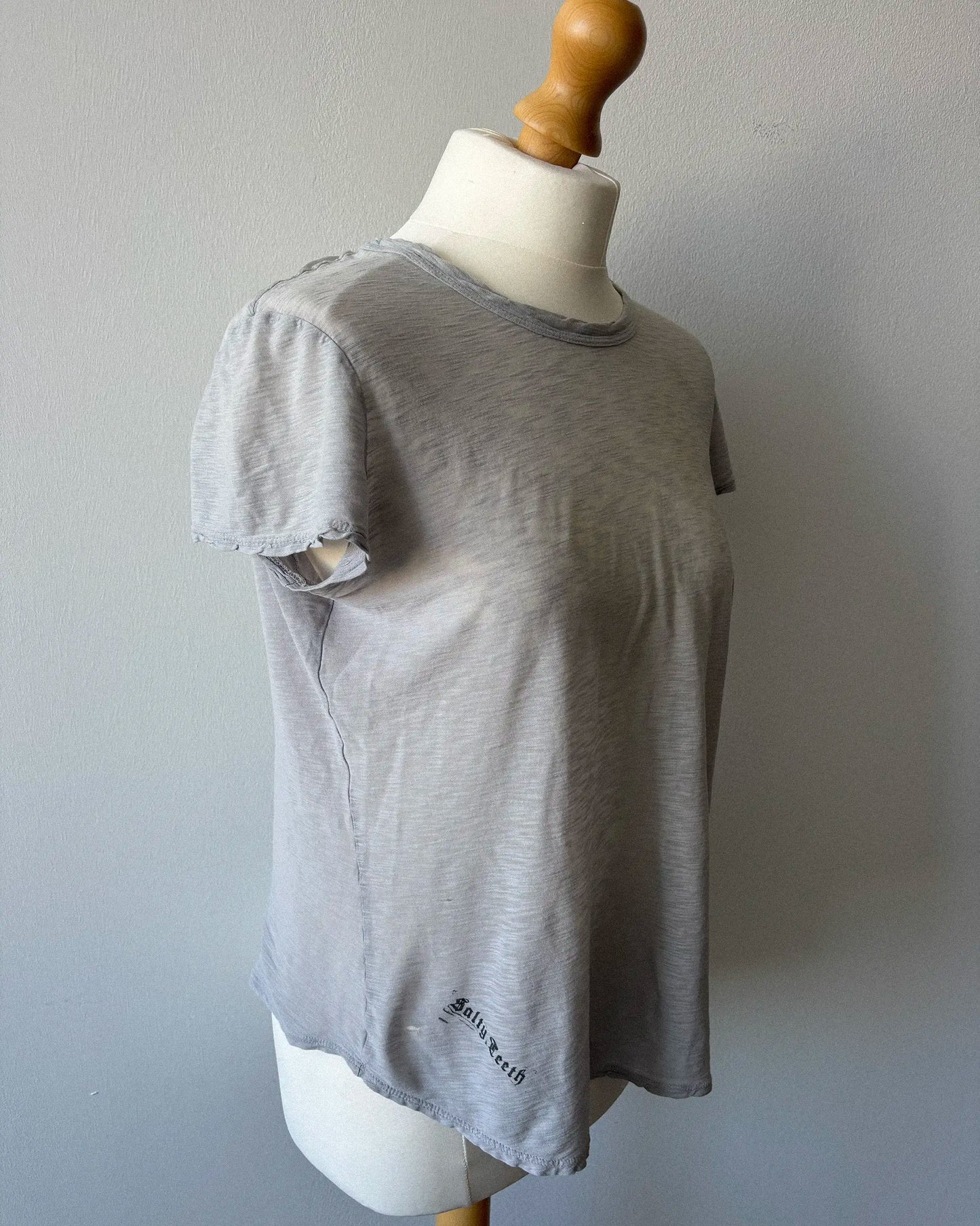 SALT-DISTRESSED BOY T BLUE