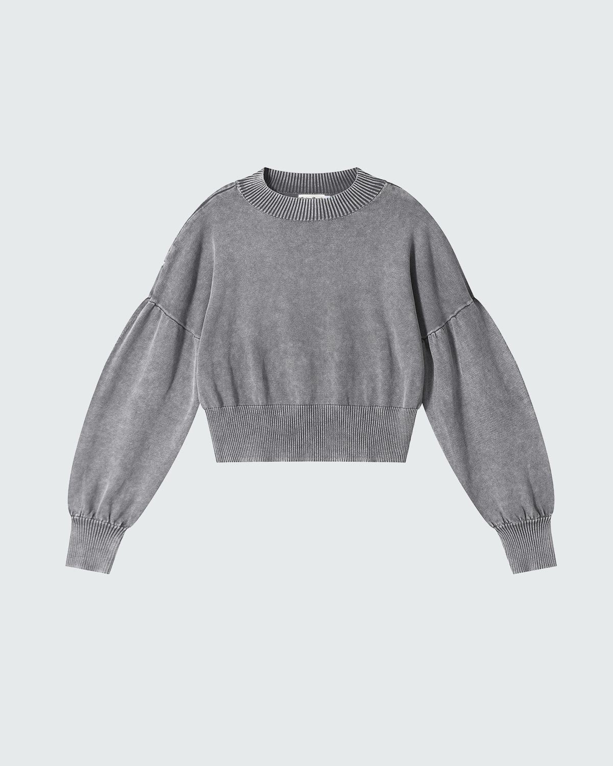 CROPPED JUMPER with balloon sleeves