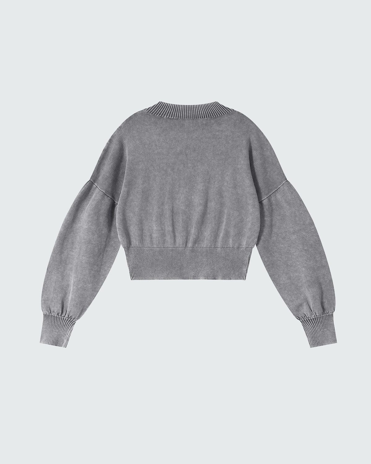 CROPPED JUMPER with balloon sleeves