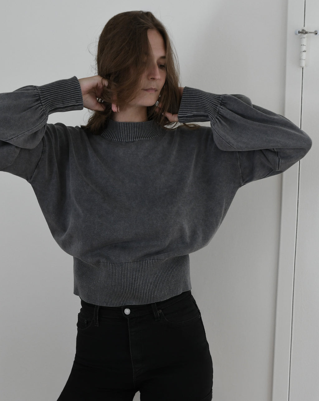 Lantern Cropped Jumper