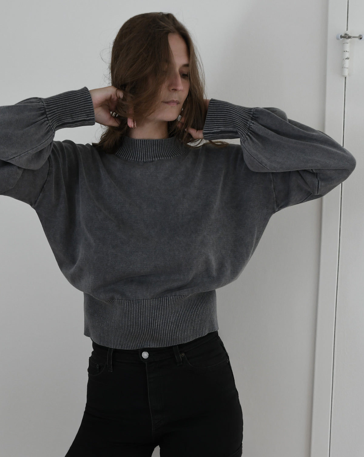 Lantern Cropped Jumper