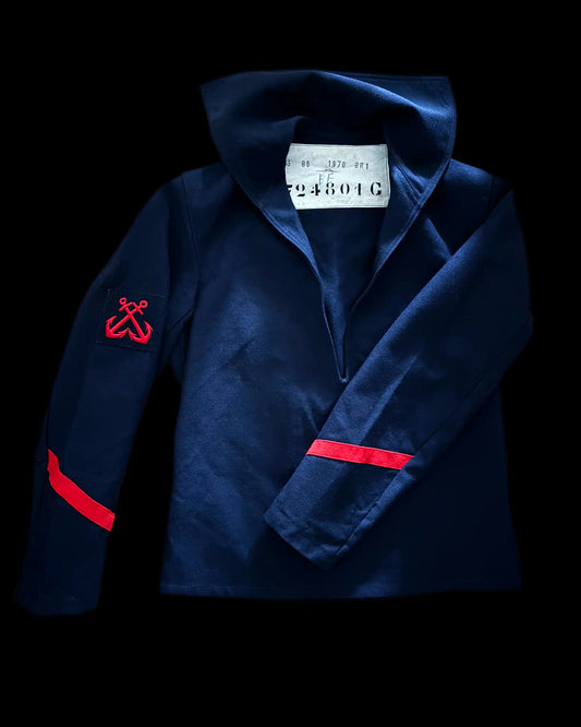 VINTAGE FRENCH SAILOR SMOCK 1970