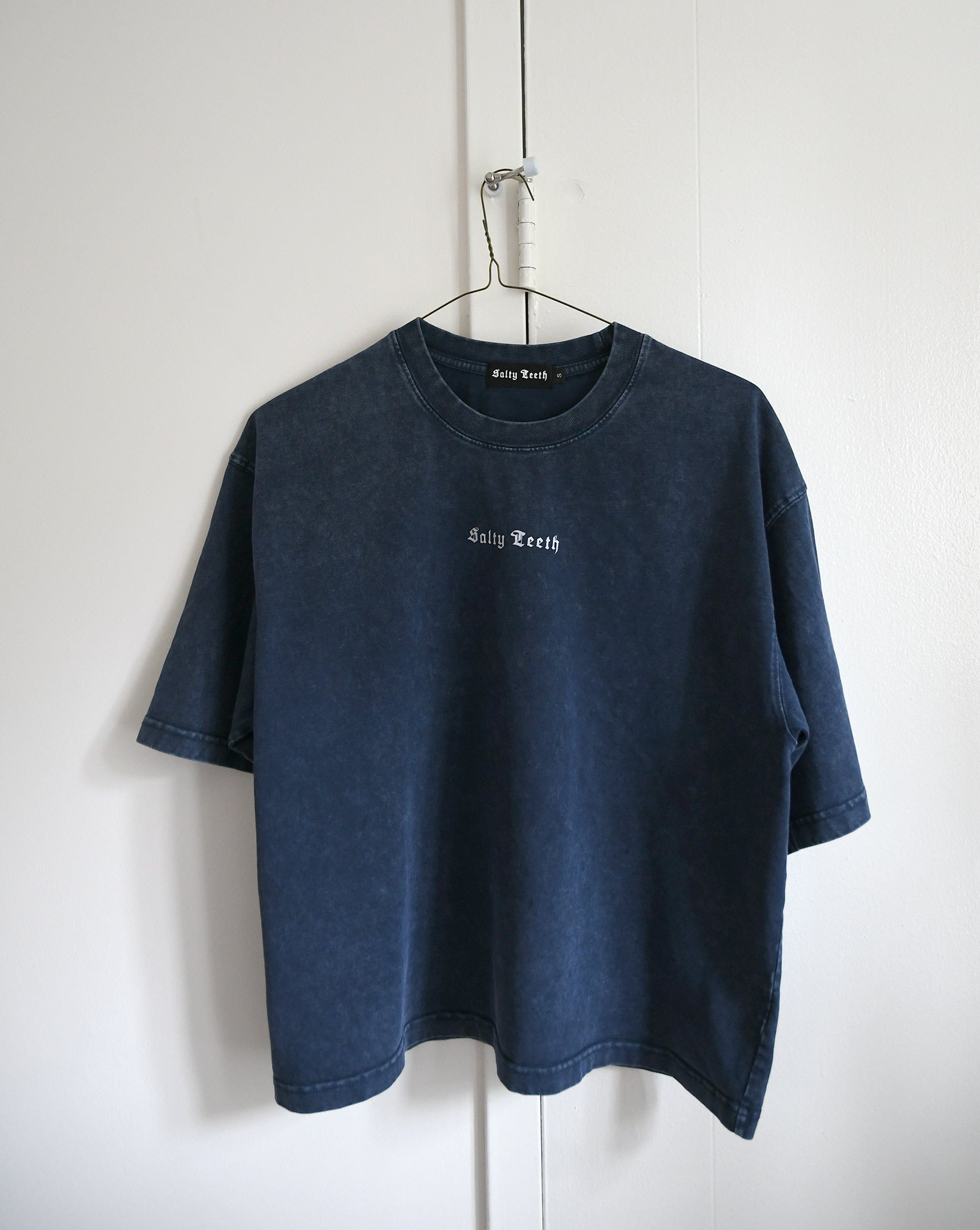 Royal Blue | Salt-Eaten Fisherman Shirt on hanger